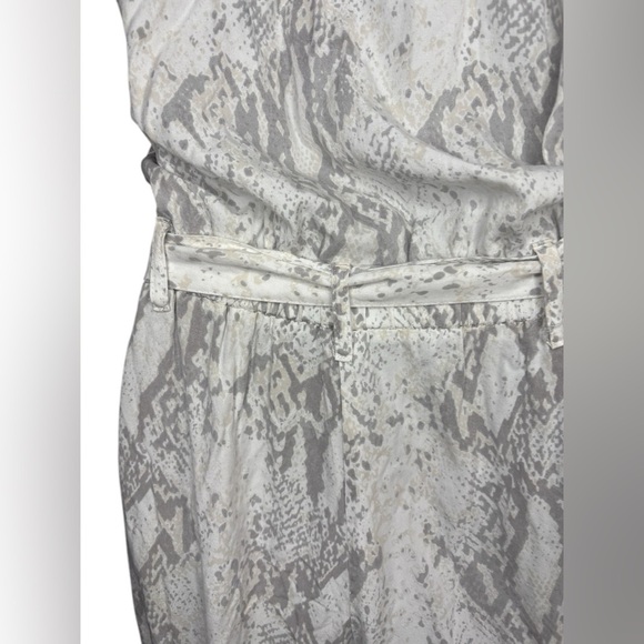 Vintage Havana elastic top strapless jumpsuit snakeprint belted sz M never worn - Picture 3 of 12